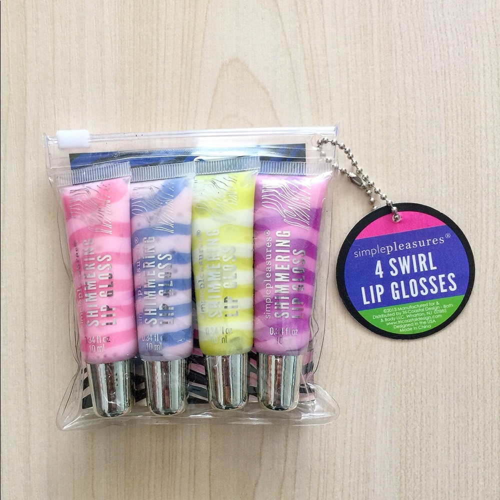 ✨Shimmer Swirl Lip Gloss -Package of 4✨